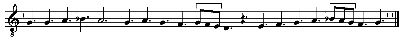 Refrain musical notation